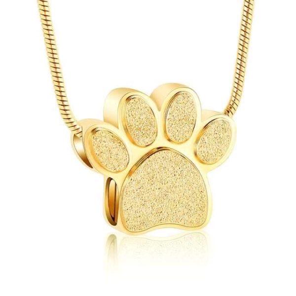 Paw Print Pendant - Gold